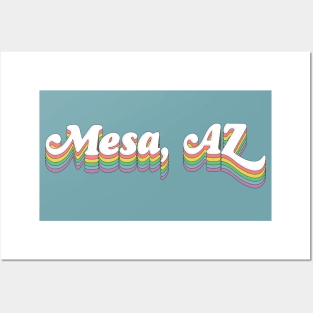 Mesa, Arizona /// Retro Typography Design Posters and Art